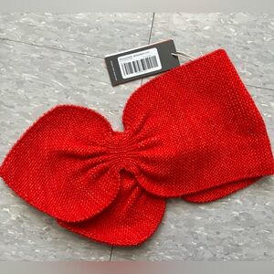 Misha & puff adult sledding scarf in hot red NWT